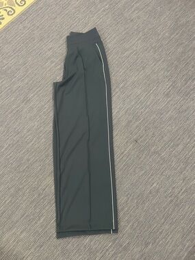 Athleta Black Wide-Leg Pants with Side Stripe